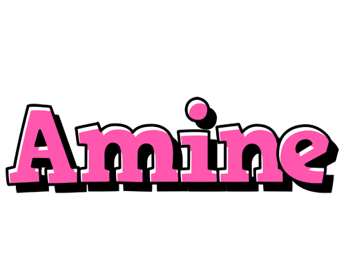 Amine girlish logo