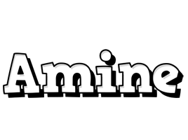 Amine snowing logo