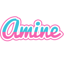 Amine woman logo