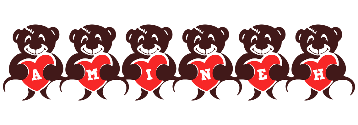 Amineh bear logo