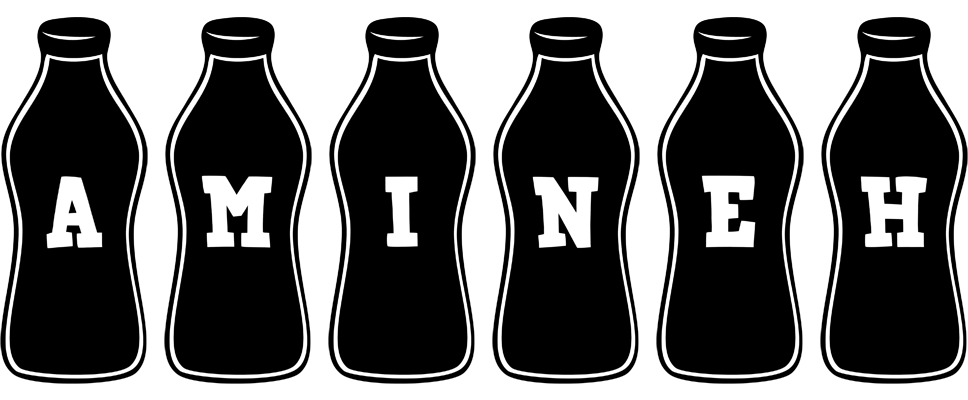Amineh bottle logo