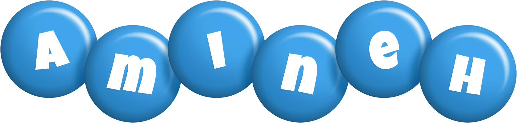 Amineh candy-blue logo