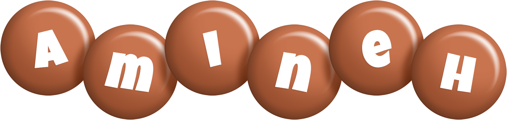Amineh candy-brown logo