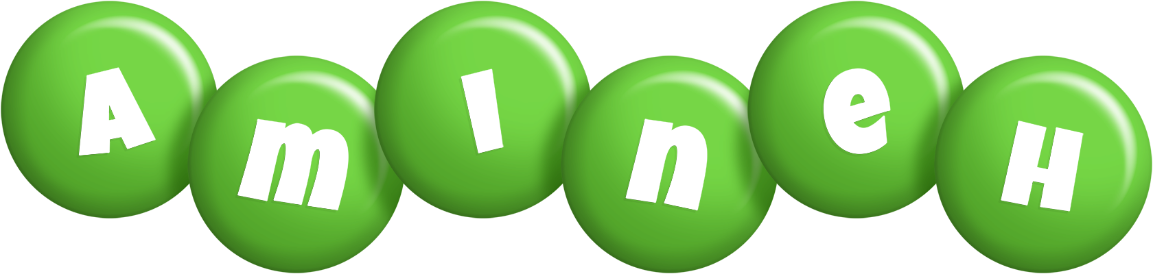 Amineh candy-green logo