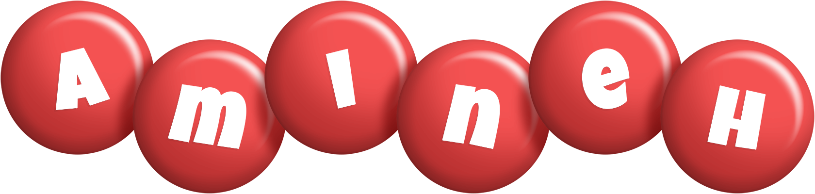 Amineh candy-red logo