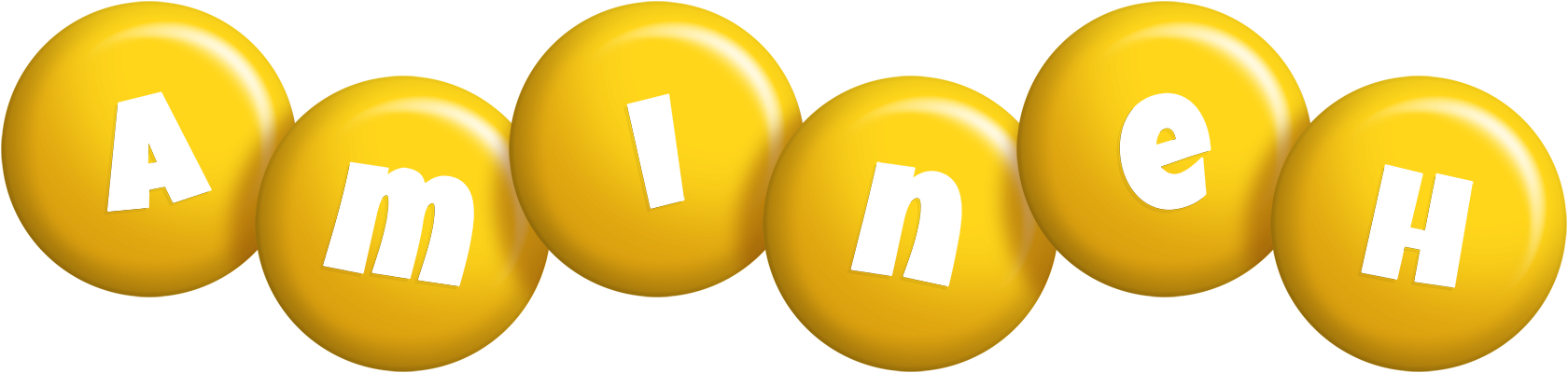 Amineh candy-yellow logo