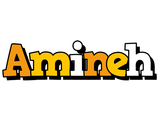 Amineh cartoon logo
