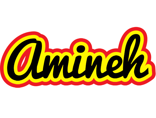 Amineh flaming logo
