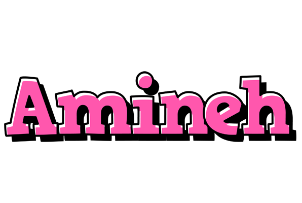 Amineh girlish logo