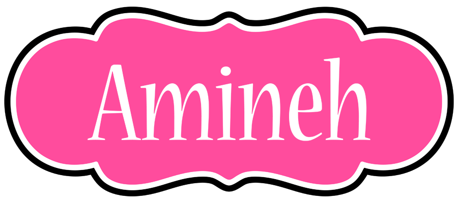 Amineh invitation logo