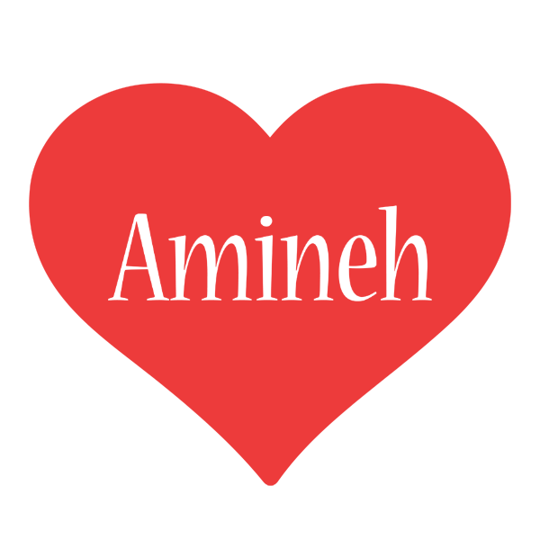Amineh love logo