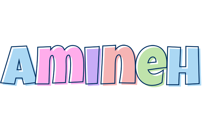 Amineh pastel logo