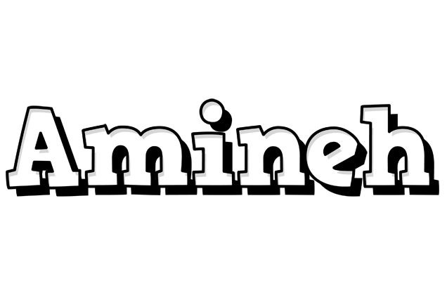 Amineh snowing logo
