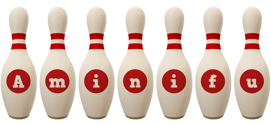 Aminifu bowling-pin logo