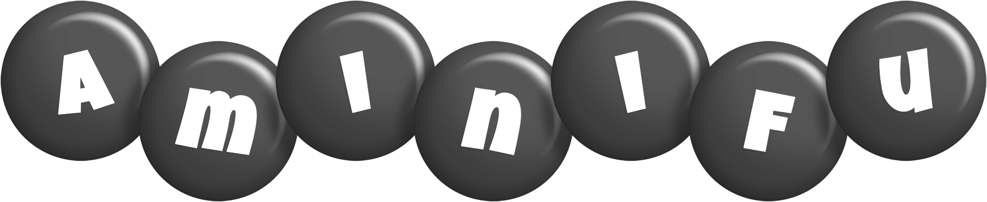 Aminifu candy-black logo
