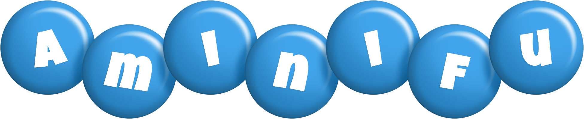 Aminifu candy-blue logo