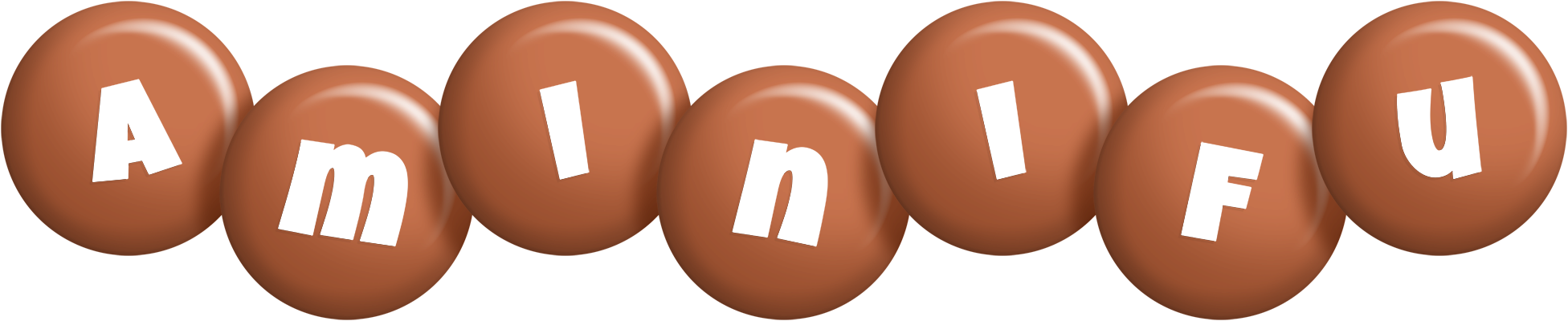 Aminifu candy-brown logo