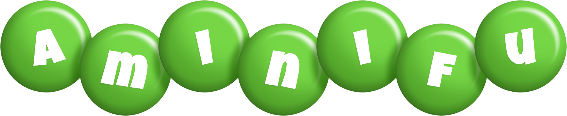 Aminifu candy-green logo