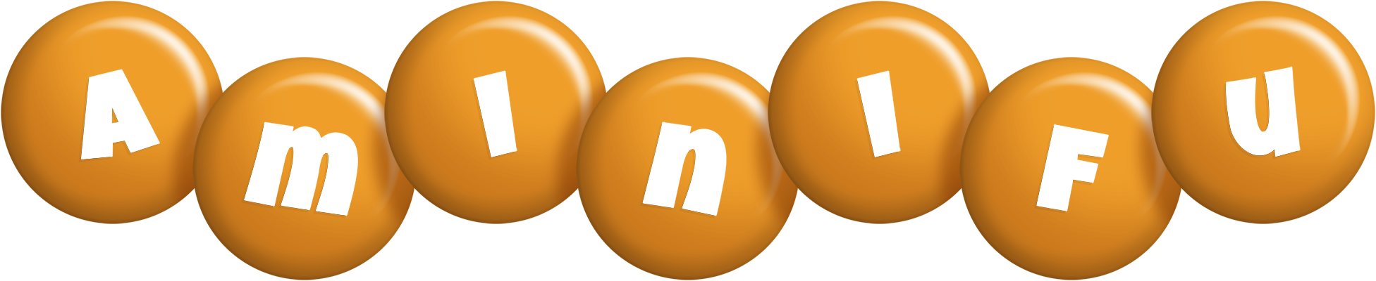 Aminifu candy-orange logo
