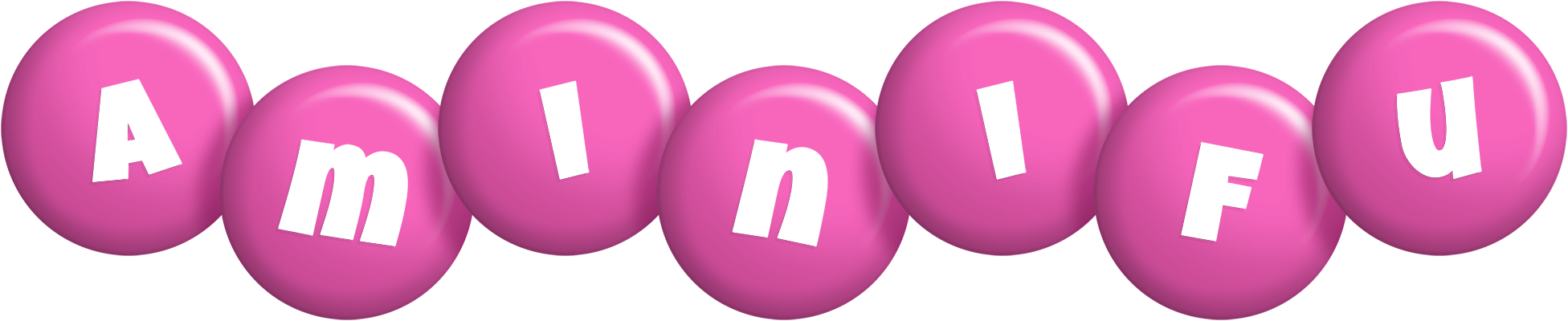 Aminifu candy-pink logo