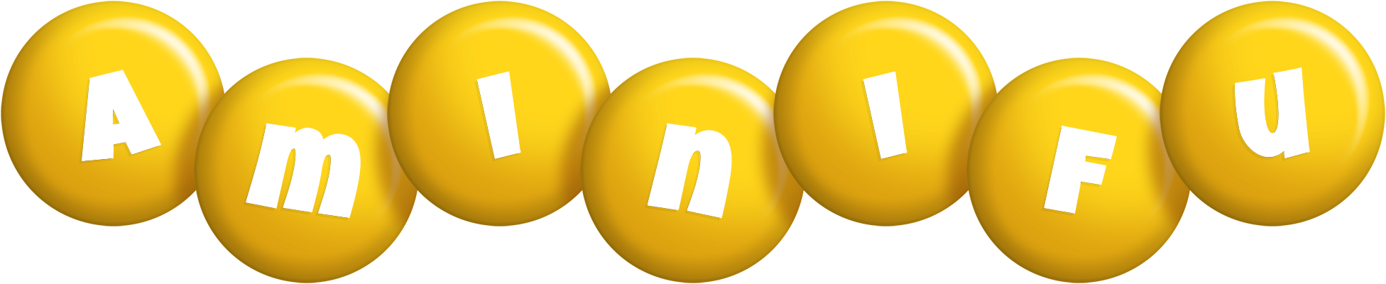 Aminifu candy-yellow logo