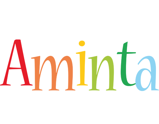 Aminta birthday logo