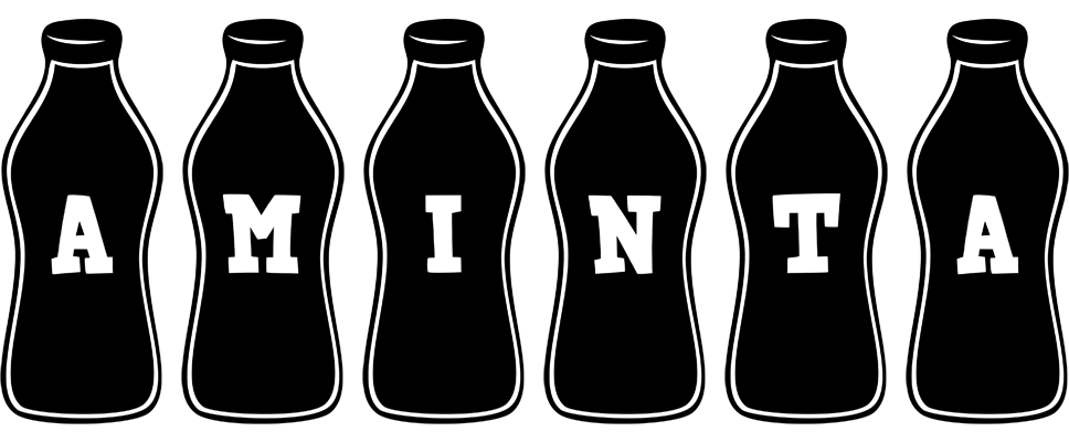 Aminta bottle logo