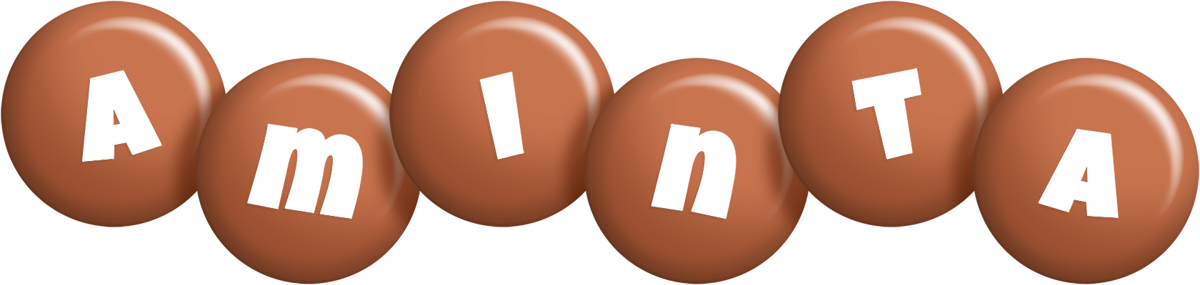 Aminta candy-brown logo