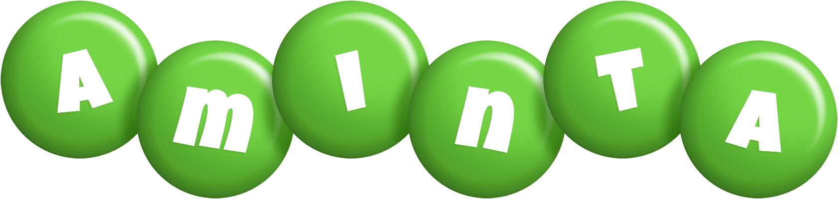 Aminta candy-green logo