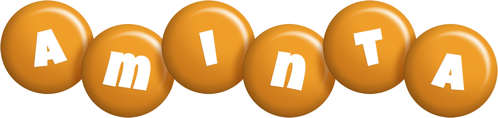 Aminta candy-orange logo