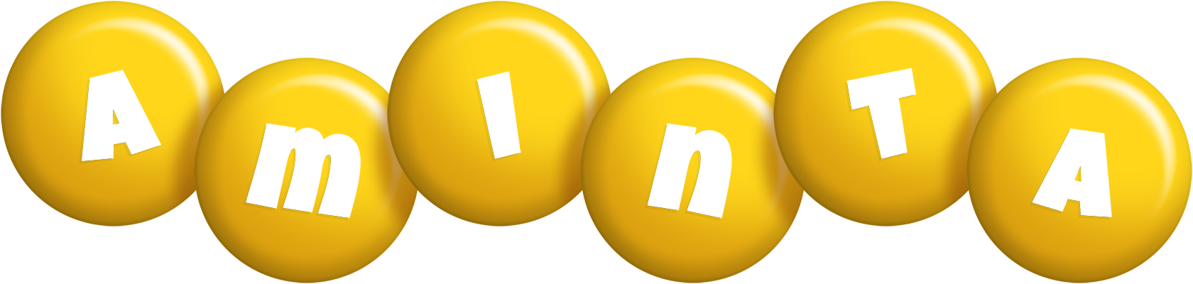 Aminta candy-yellow logo
