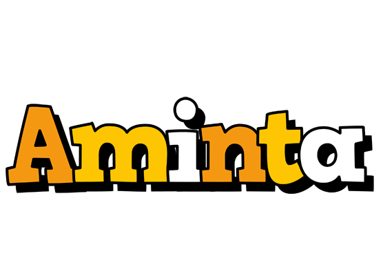 Aminta cartoon logo