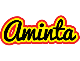 Aminta flaming logo