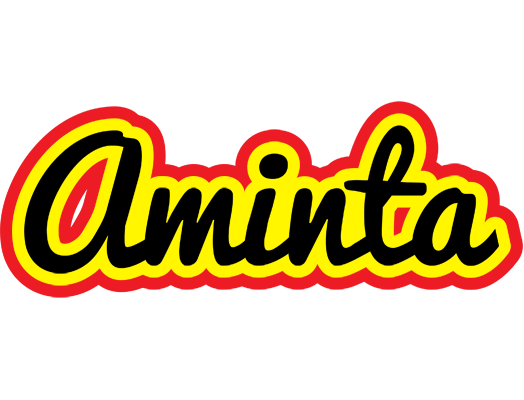 Aminta flaming logo