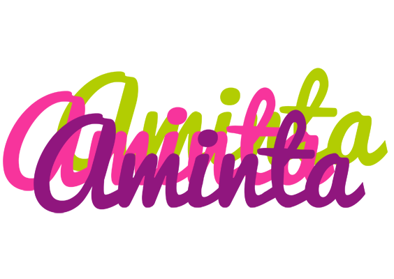 Aminta flowers logo