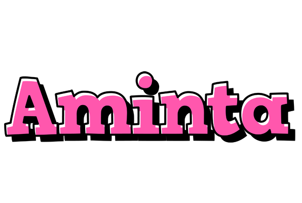 Aminta girlish logo