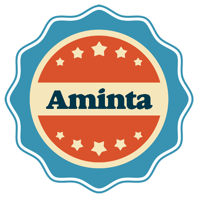 Aminta labels logo