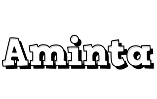 Aminta snowing logo