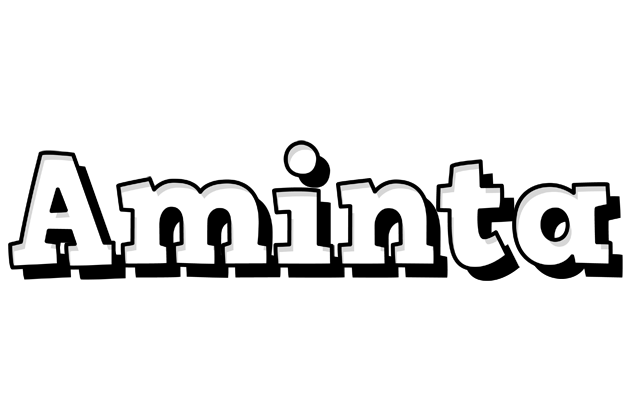 Aminta snowing logo