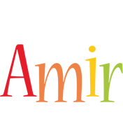 Amir birthday logo