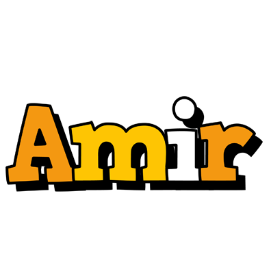 Amir cartoon logo