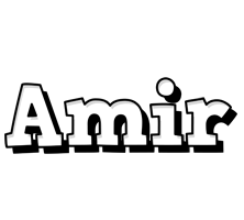 Amir snowing logo