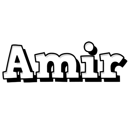 Amir snowing logo