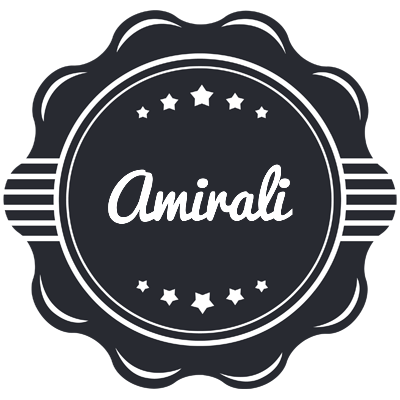 Amirali badge logo