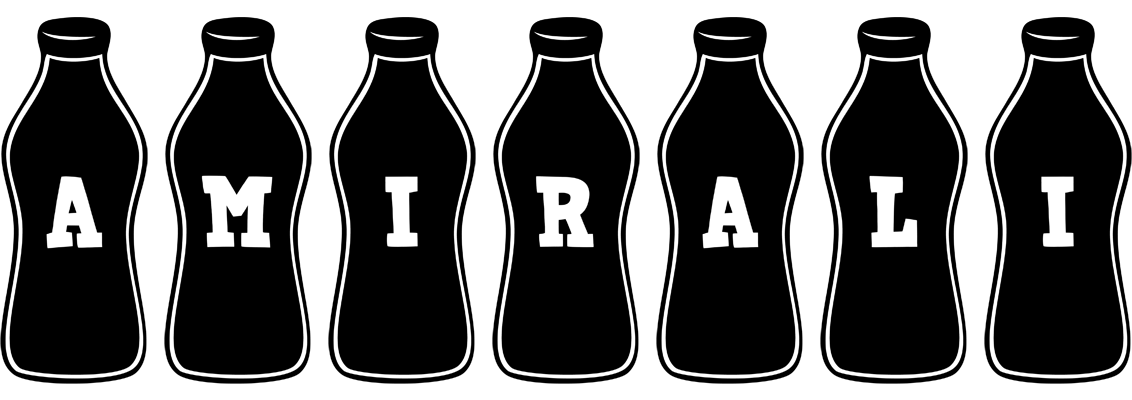 Amirali bottle logo