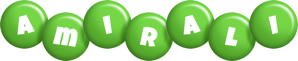 Amirali candy-green logo
