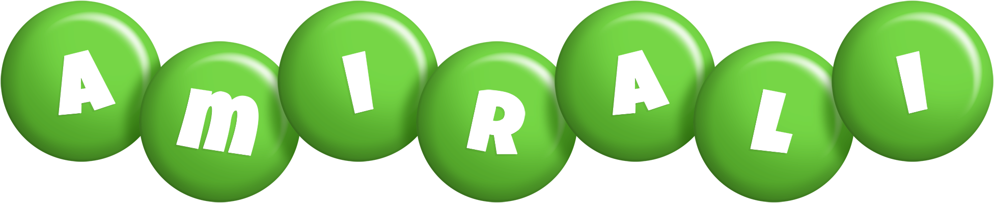 Amirali candy-green logo