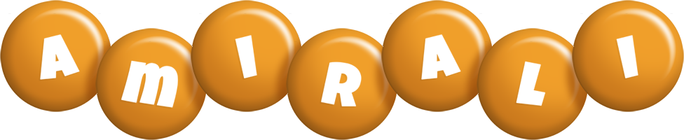 Amirali candy-orange logo