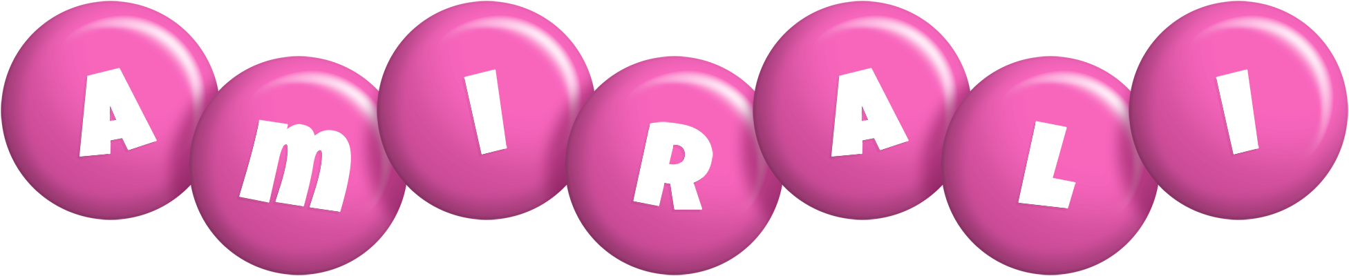 Amirali candy-pink logo