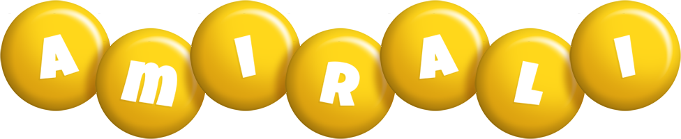 Amirali candy-yellow logo